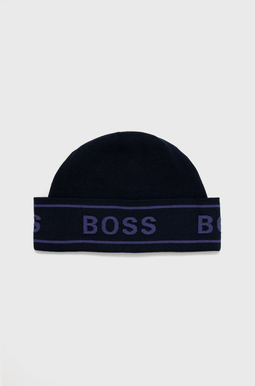 Boss Шапка и шал в тъмносиньо - Pepit.bg