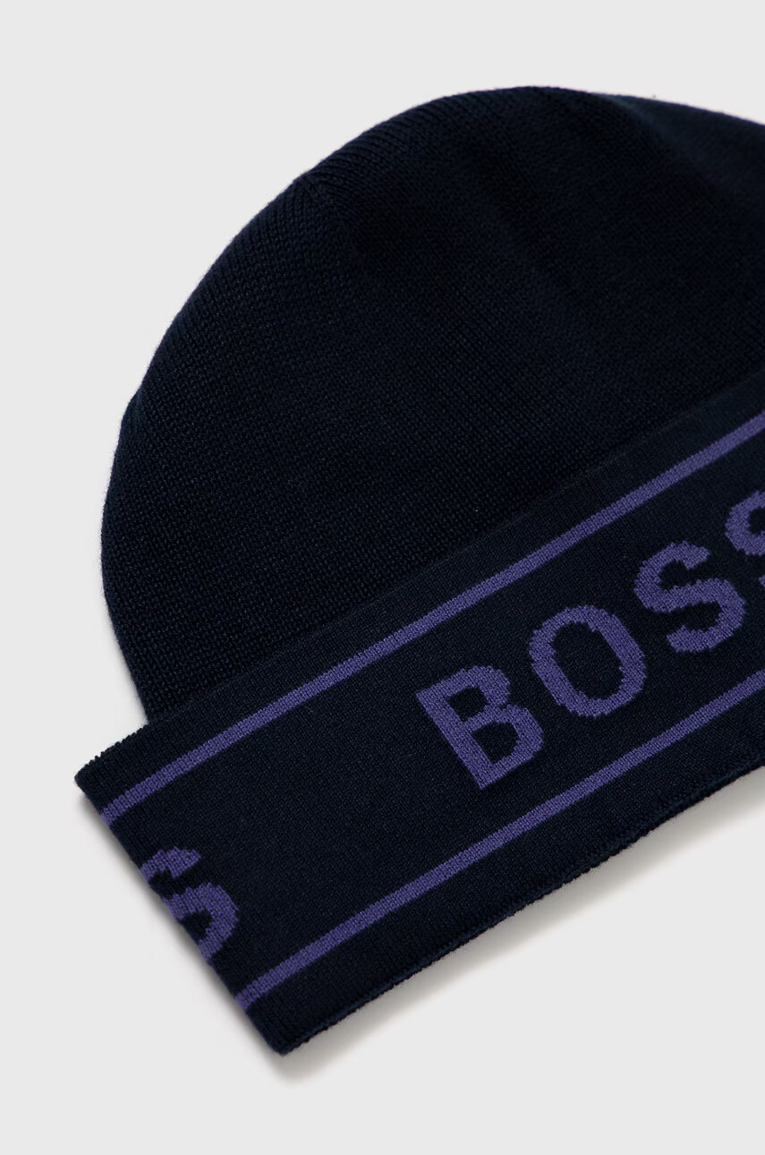 Boss Шапка и шал в тъмносиньо - Pepit.bg