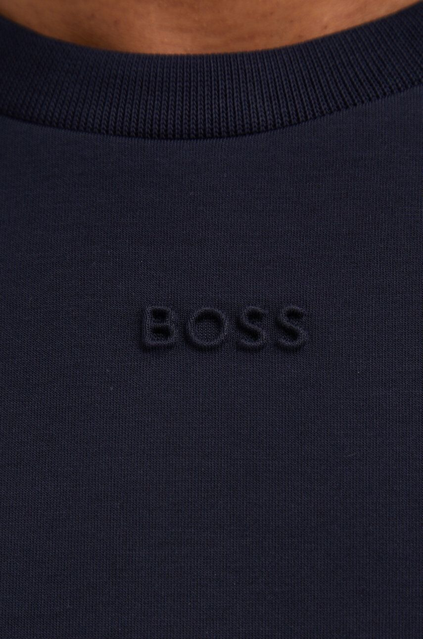 Boss Green Суичър BOSS Boss Athleisure в тъмносиньо с изчистен дизайн - Pepit.bg