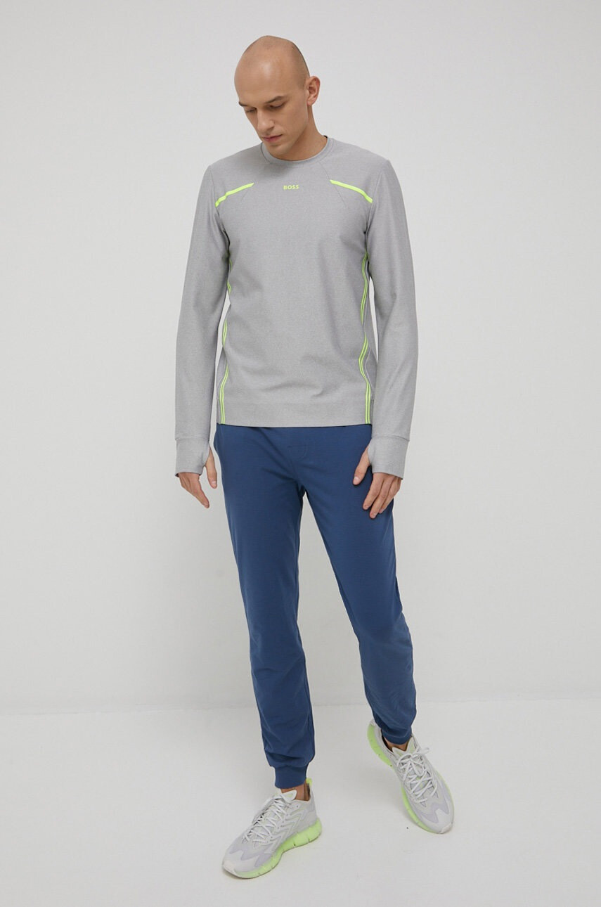 Boss Суичър ATHLEISURE в сиво меланж на - Pepit.bg