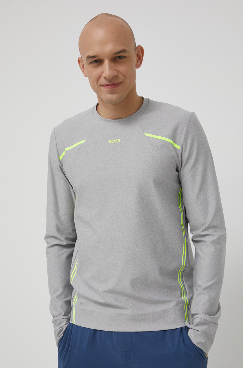 Boss Суичър ATHLEISURE в сиво меланж на - Pepit.bg