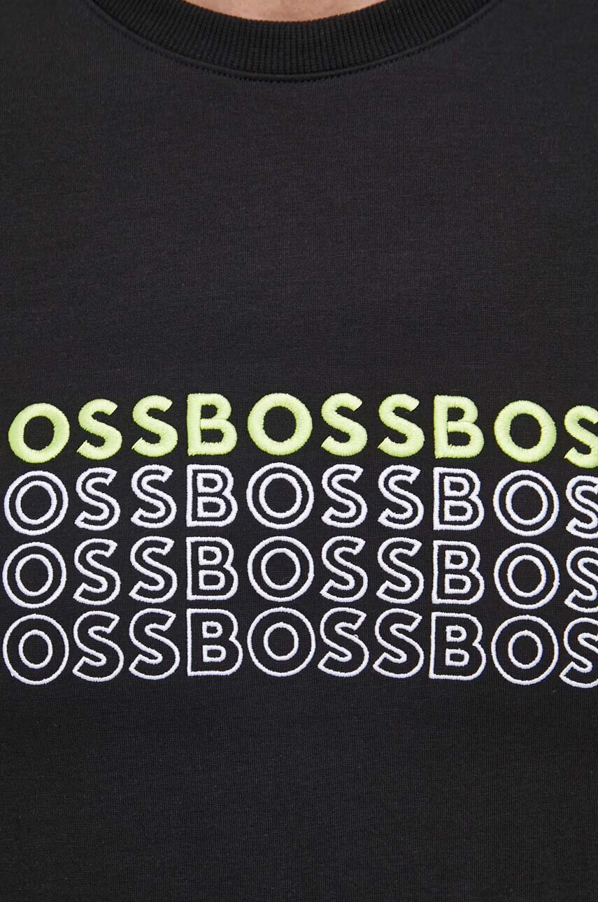 Boss Green Суичър BOSS в черно с апликация - Pepit.bg
