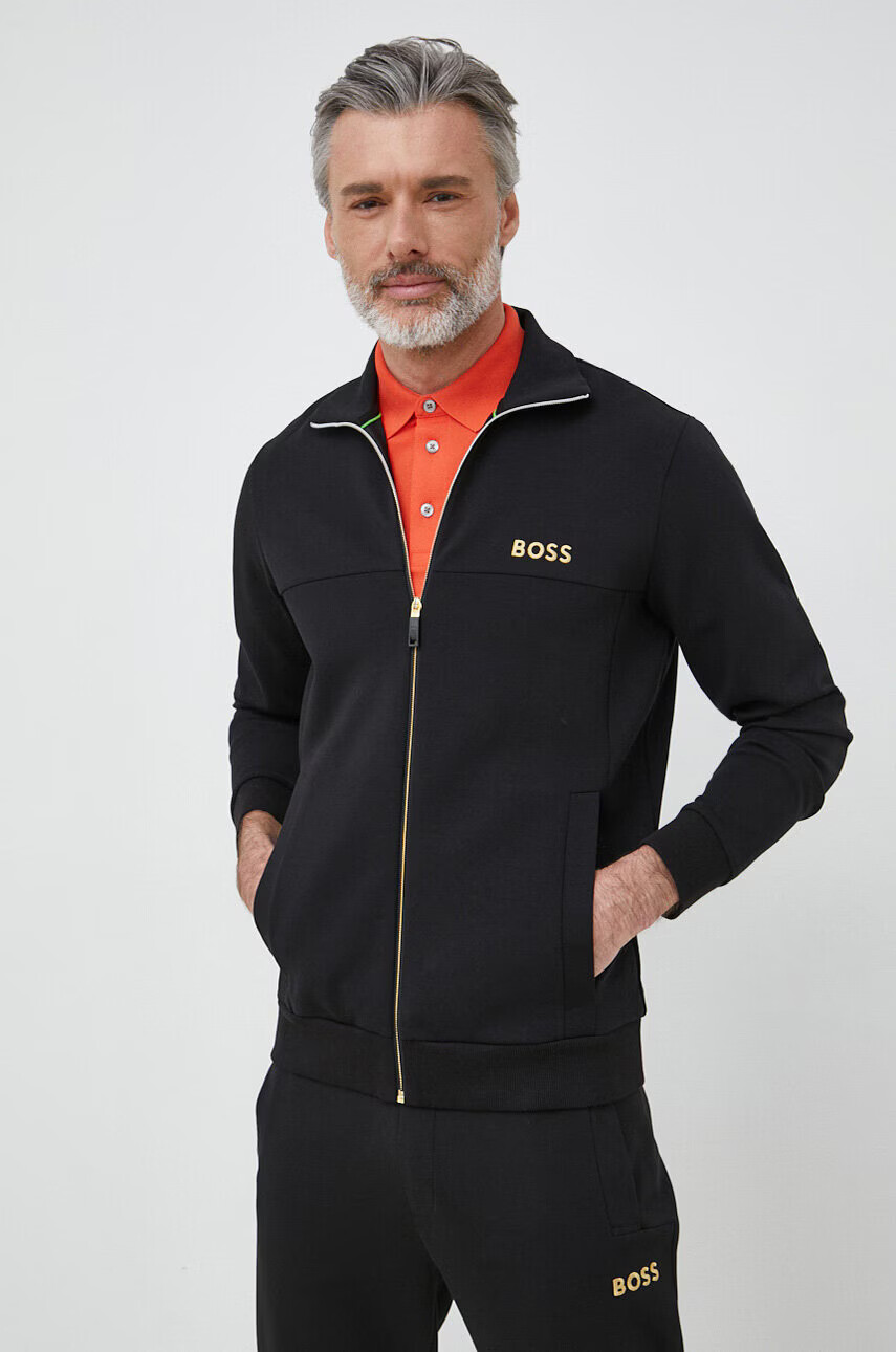 Boss Green Суичър BOSS в черно с апликация - Pepit.bg