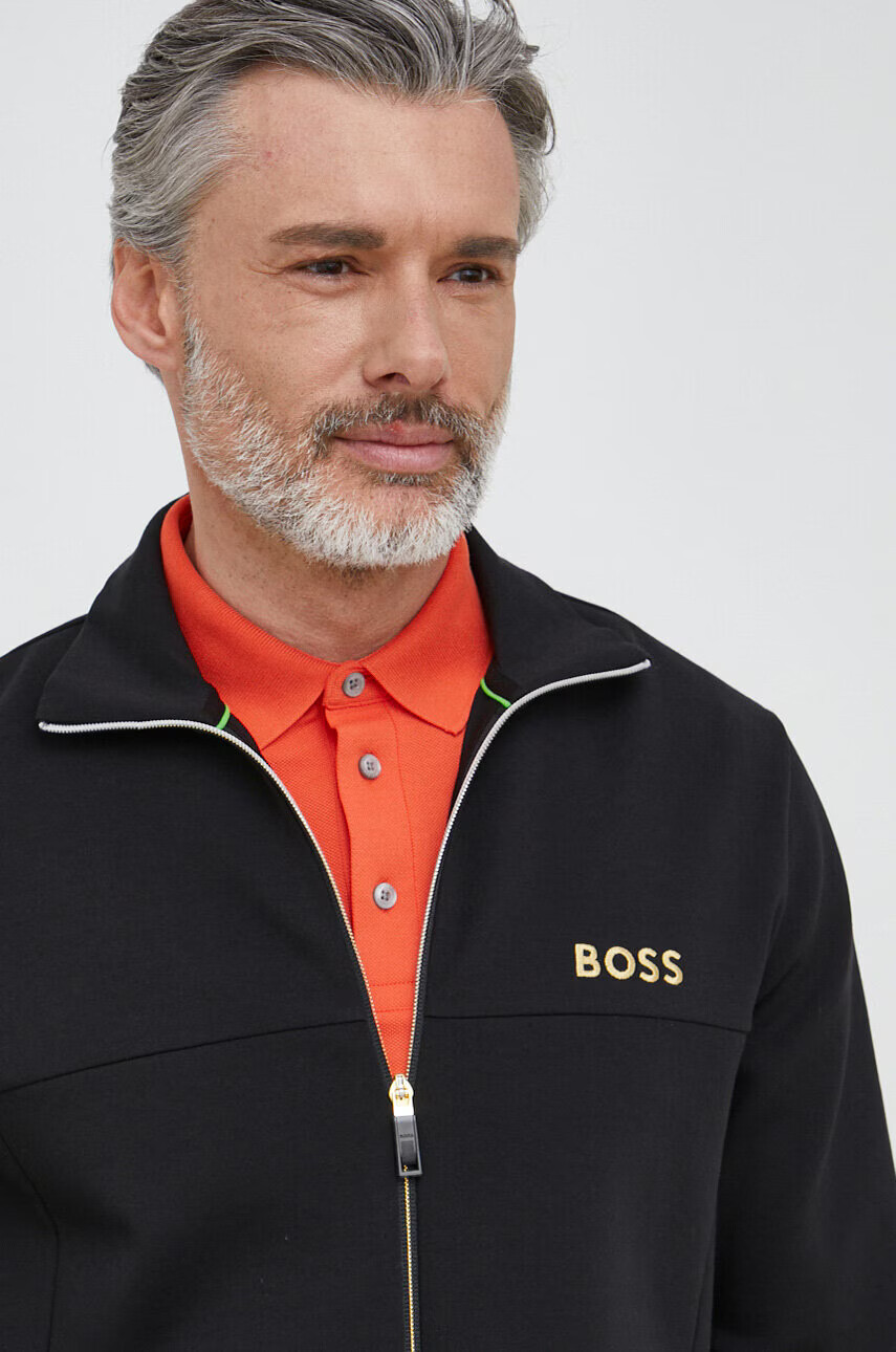 Boss Green Суичър BOSS в черно с апликация - Pepit.bg