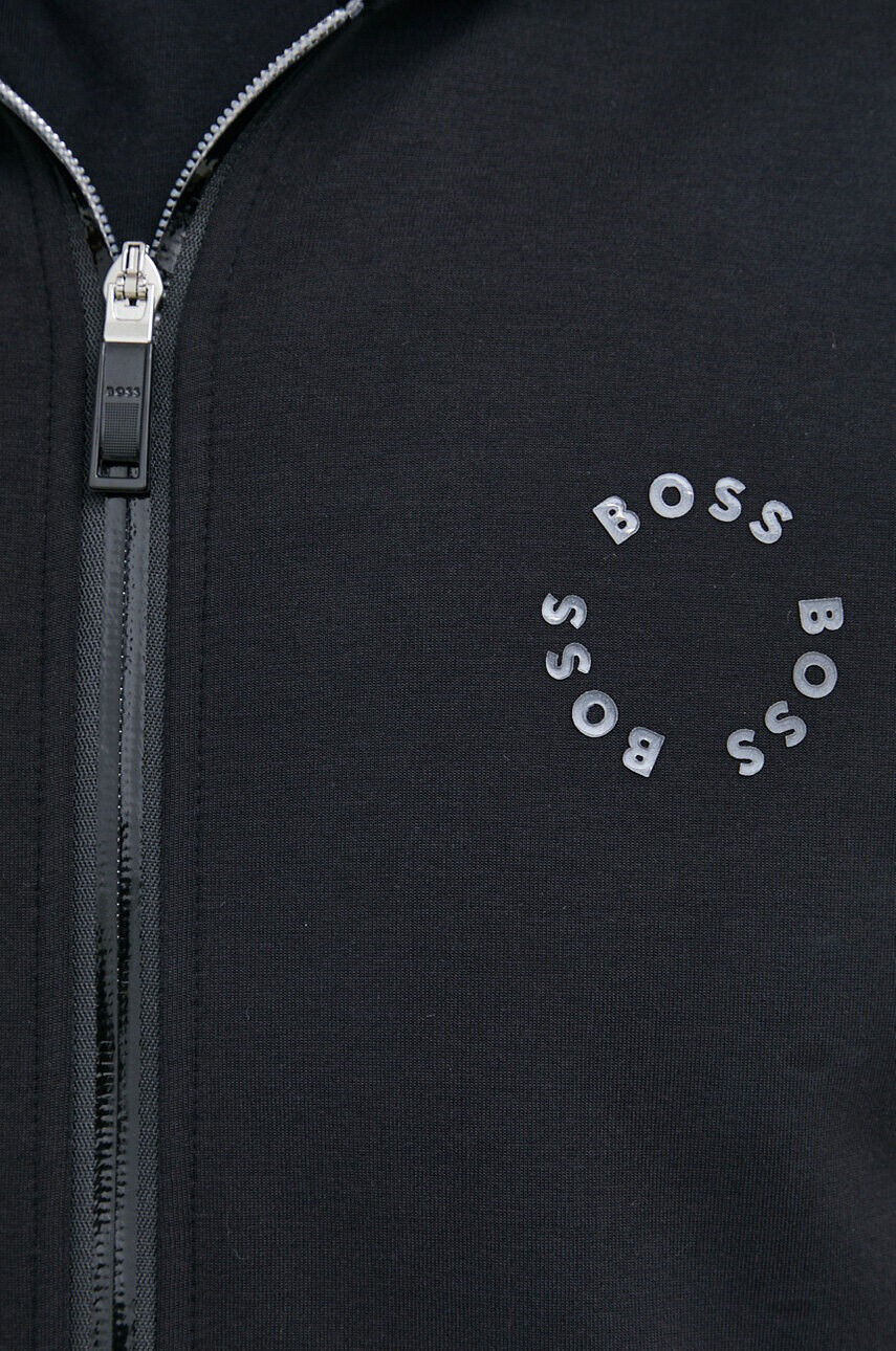 Boss Green Суичър BOSS в черно с качулка с принт - Pepit.bg