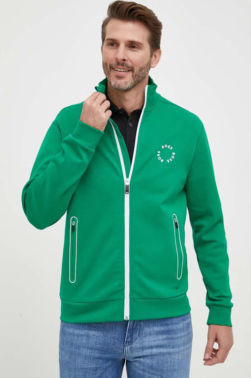 Boss Green Суичър BOSS в зелено с принт - Pepit.bg