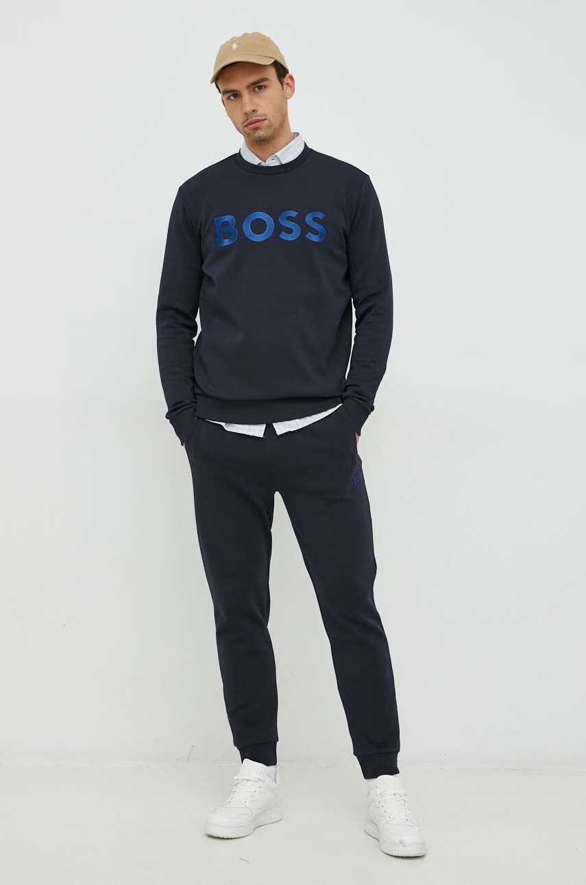 Boss Green Суичър BOSS в черно с принт - Pepit.bg