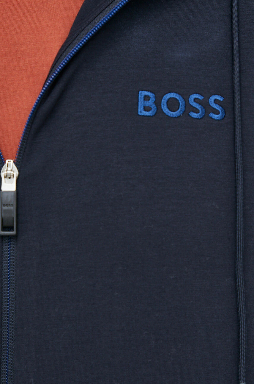 Boss Green Суичър BOSS в черно с качулка с принт - Pepit.bg