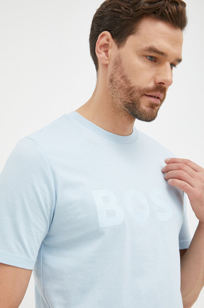 Boss Тениска в бежово - Pepit.bg