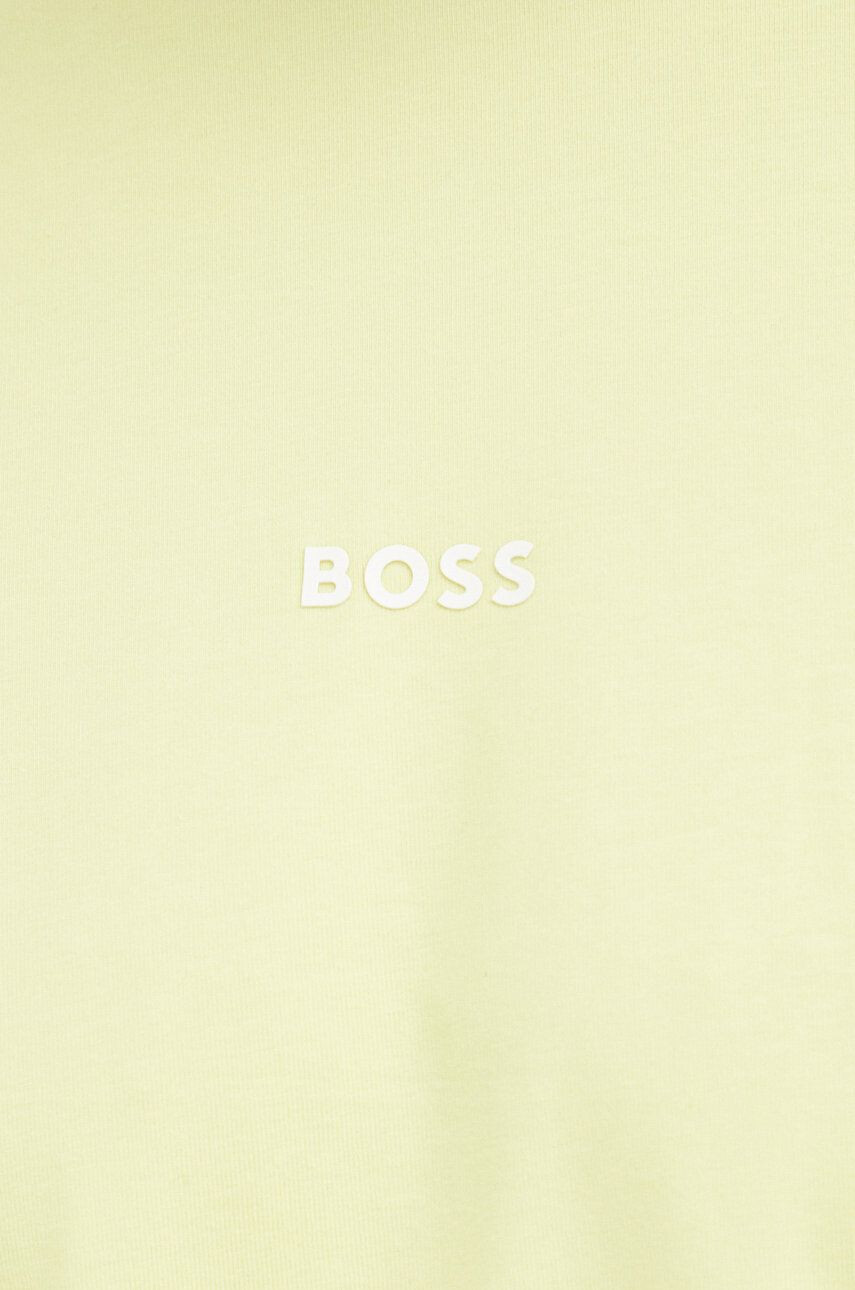 Boss Orange Тениска BOSS Boss Casual в жълто с изчистен дизайн - Pepit.bg