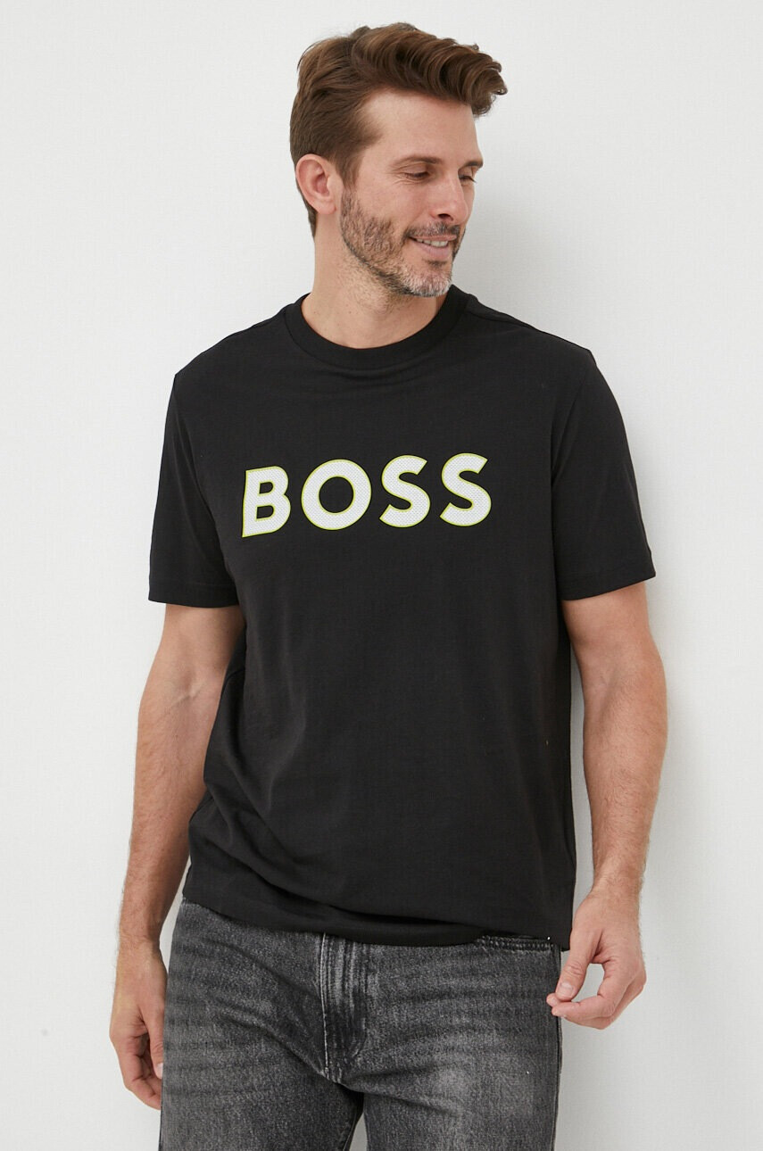 Boss Green Тениска BOSS в черно с принт - Pepit.bg