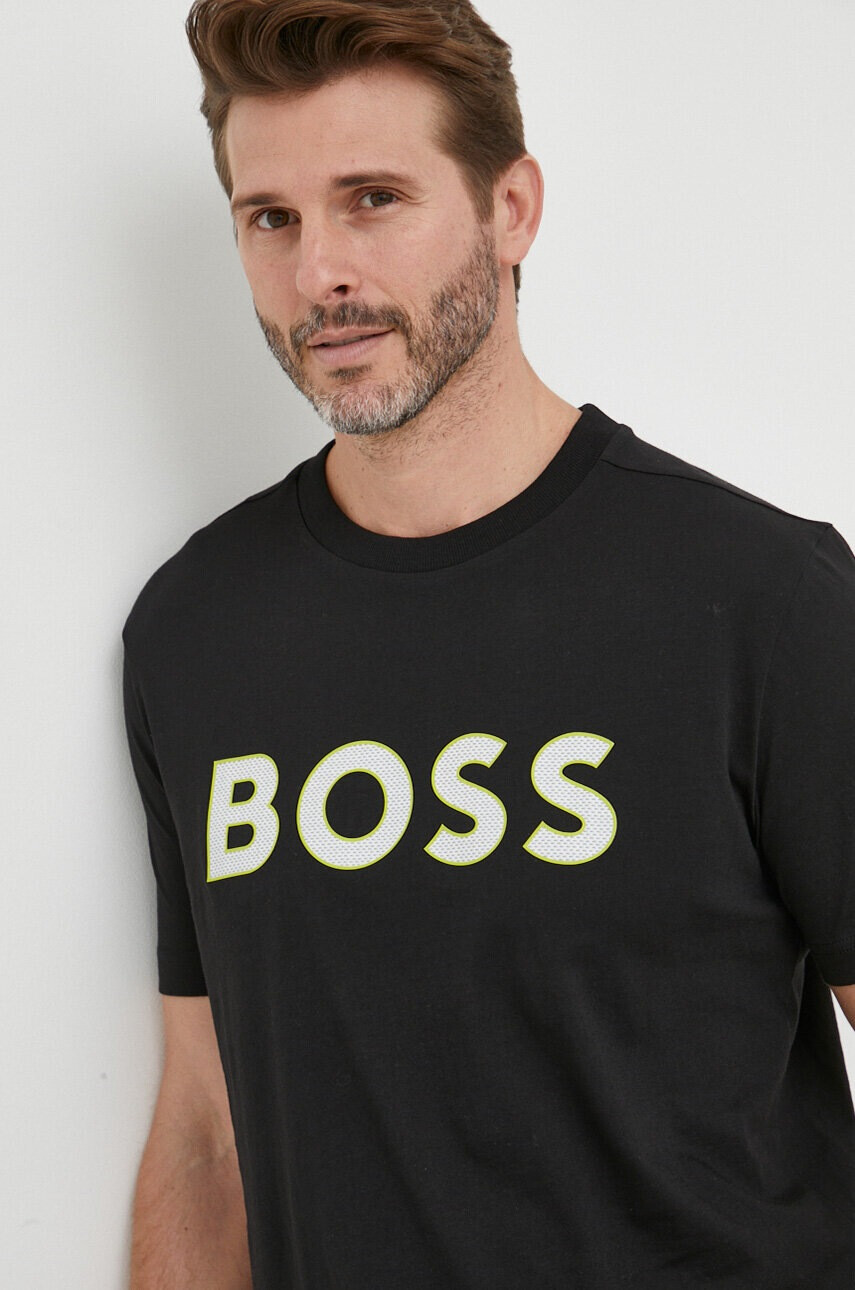 Boss Green Тениска BOSS в черно с принт - Pepit.bg