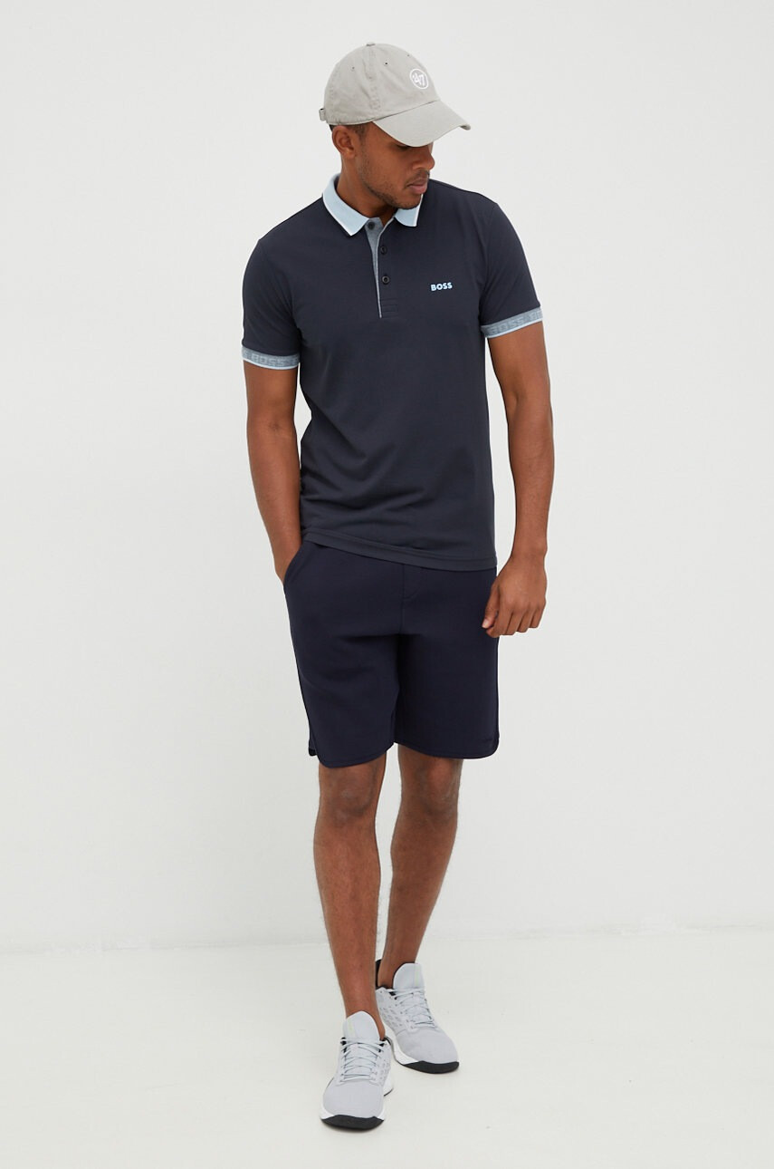 Boss Тениска с яка Athleisure - Pepit.bg