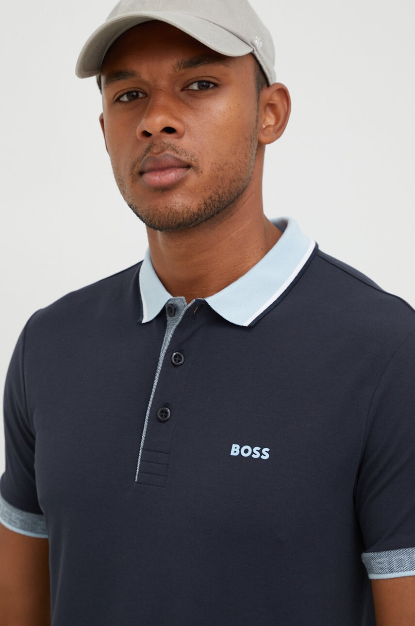 Boss Тениска с яка Athleisure - Pepit.bg
