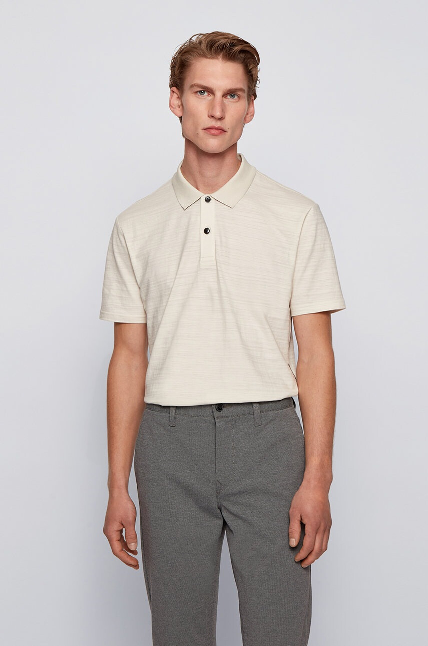 Boss Тениска с яка Casual - Pepit.bg