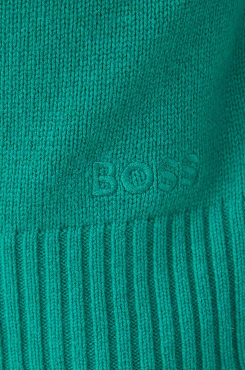 Boss Orange Вълнен пуловер BOSS мъжки в зелено - Pepit.bg