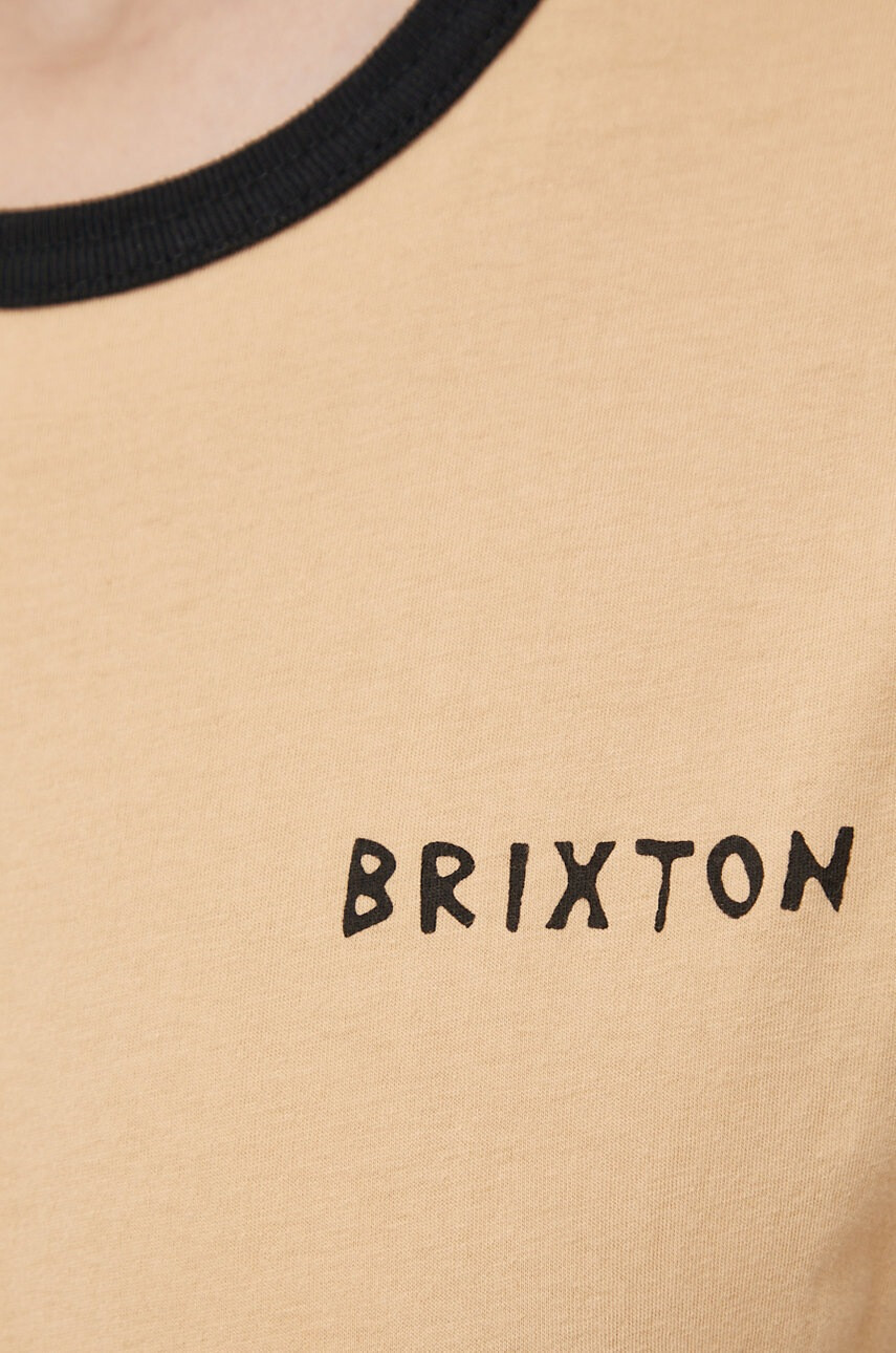 Brixton Памучна тениска в оранжево - Pepit.bg