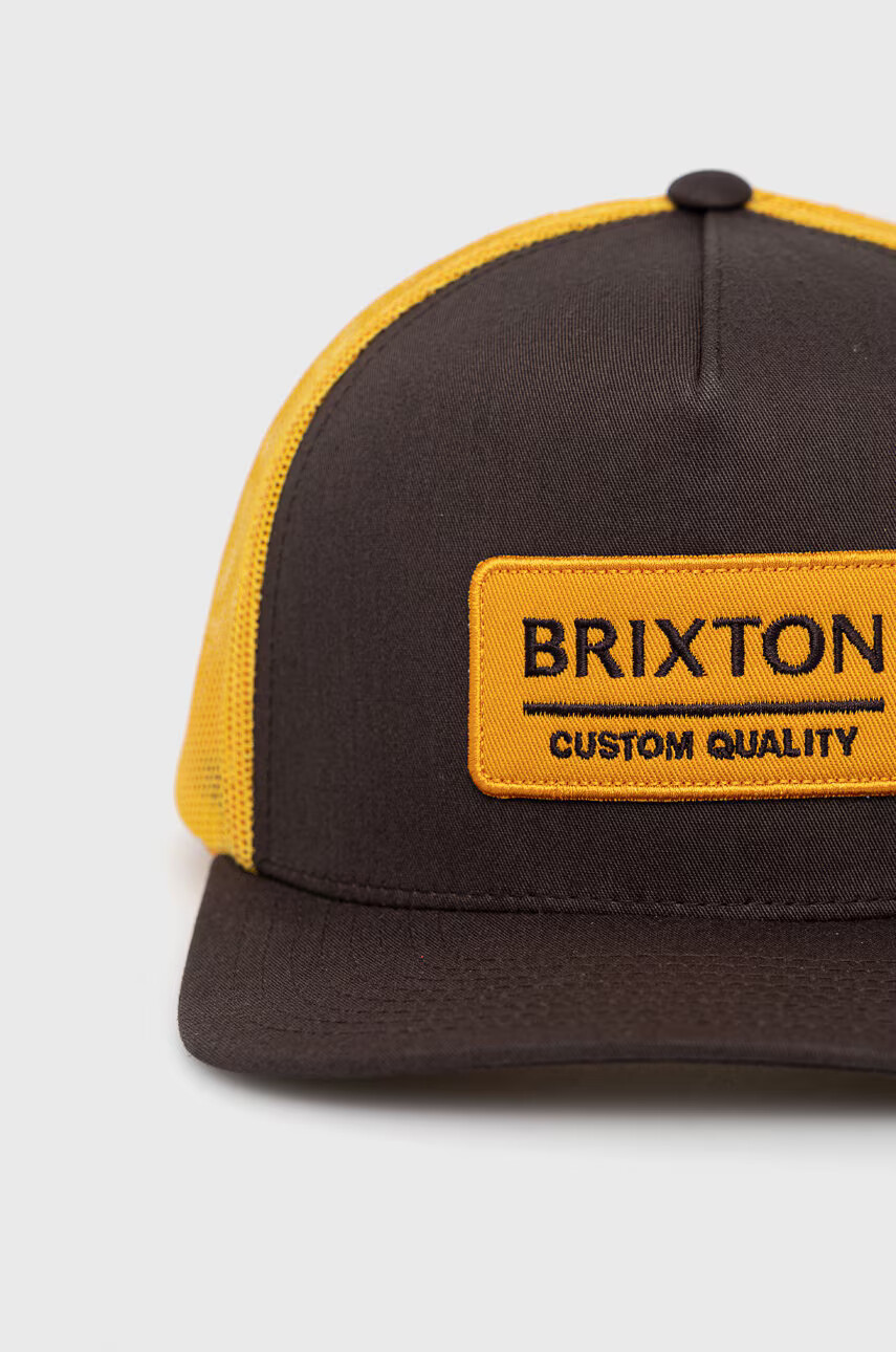Brixton Шапка в кафяво с апликация - Pepit.bg