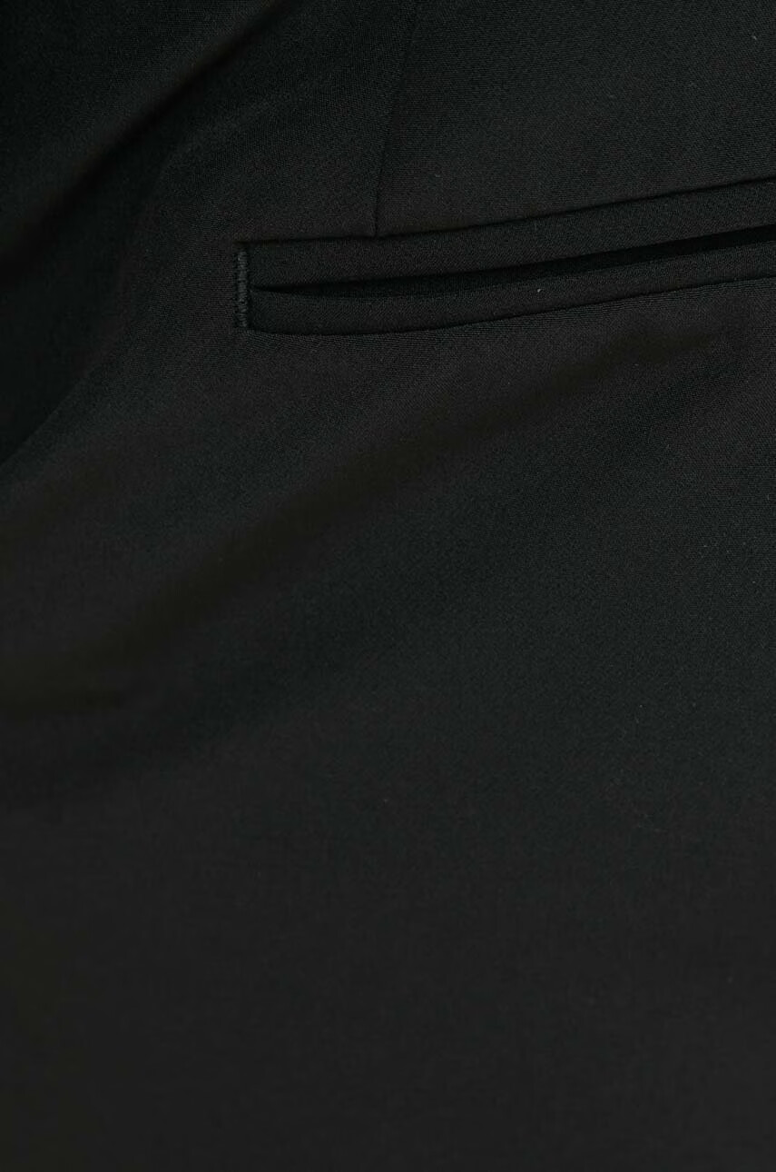 Bruuns Bazaar Панталони Karlsus Basic Pants в черно с кройка по тялото - Pepit.bg