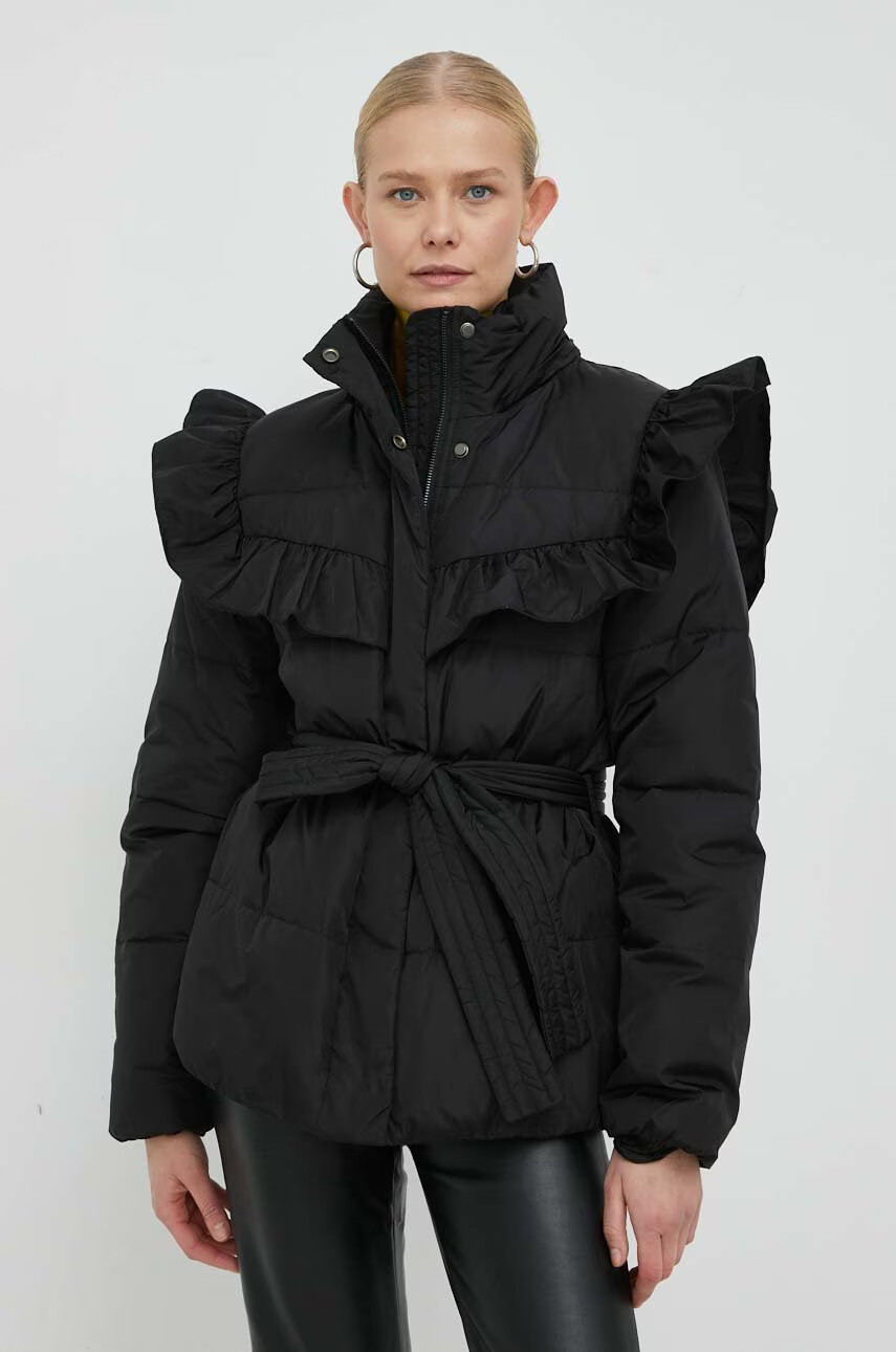 Bruuns Bazaar Пухено яке в черно със зимна изолация - Pepit.bg