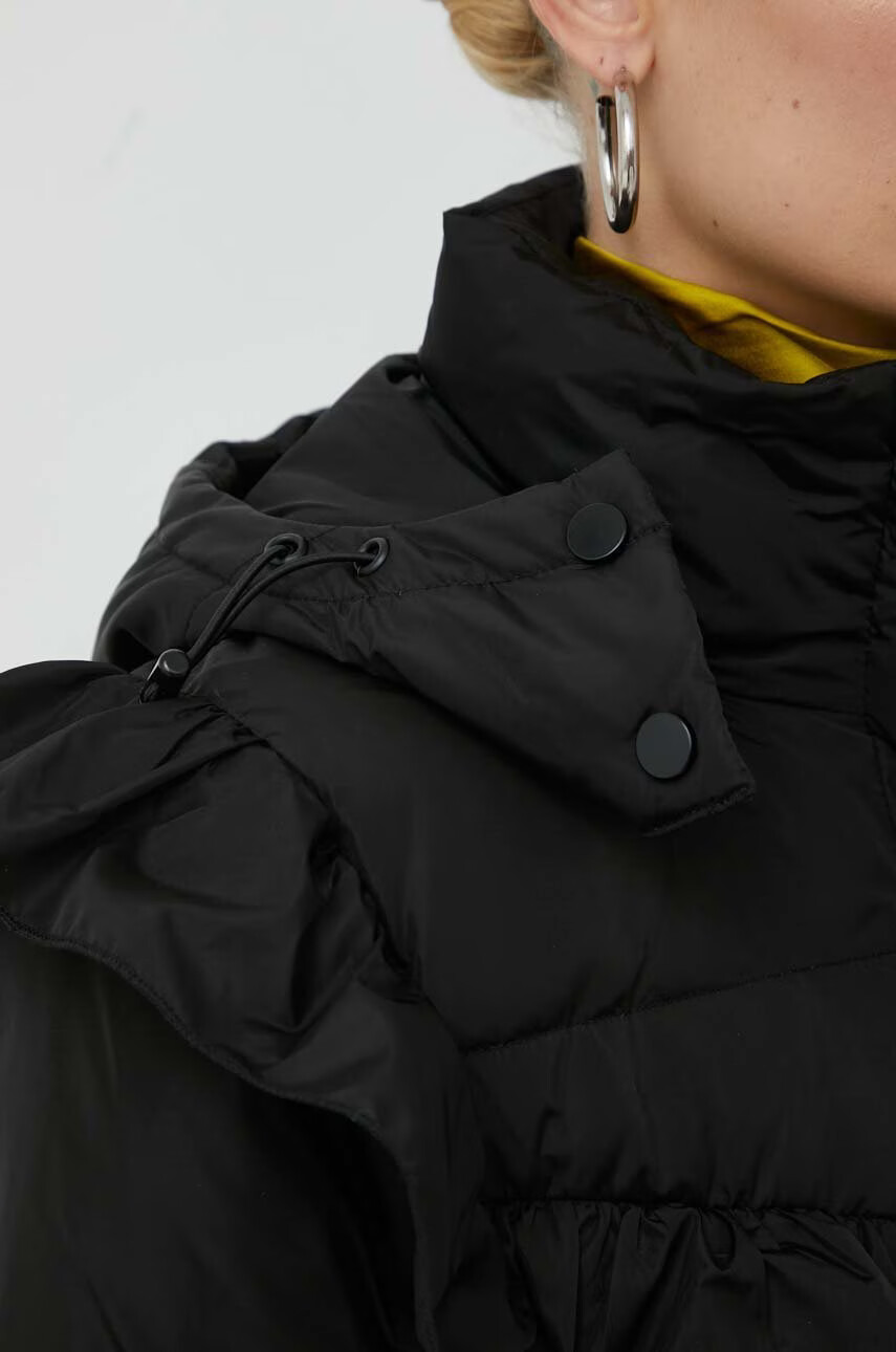 Bruuns Bazaar Пухено яке в черно със зимна изолация - Pepit.bg