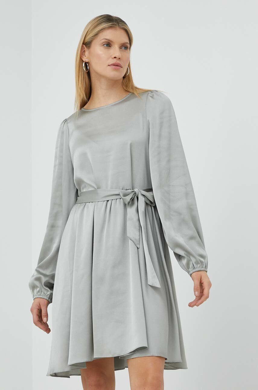 Bruuns Bazaar Рокля в сиво къс модел разкроен модел - Pepit.bg