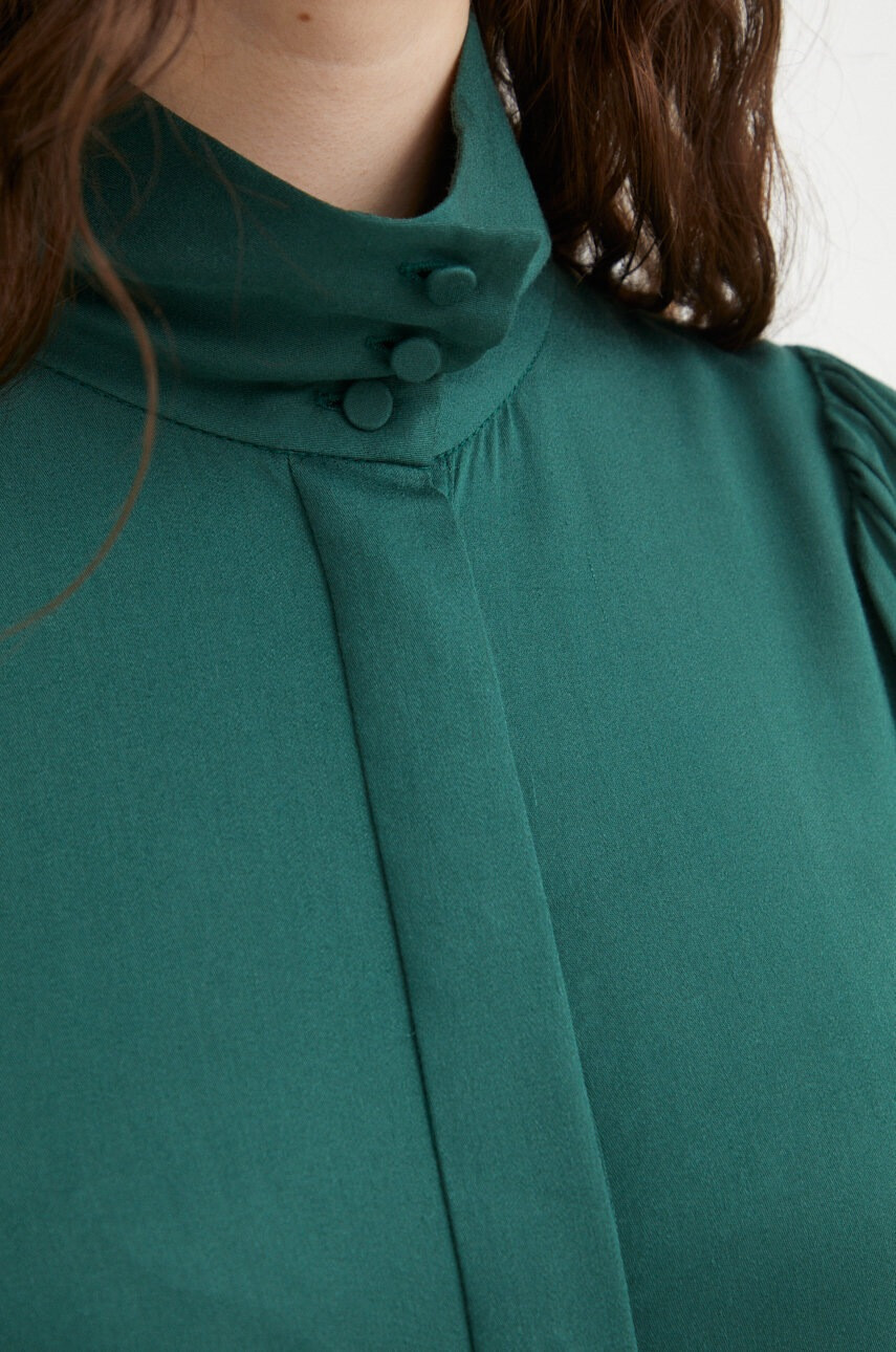 Bruuns Bazaar Рокля в зелено къс модел със стандартна кройка - Pepit.bg