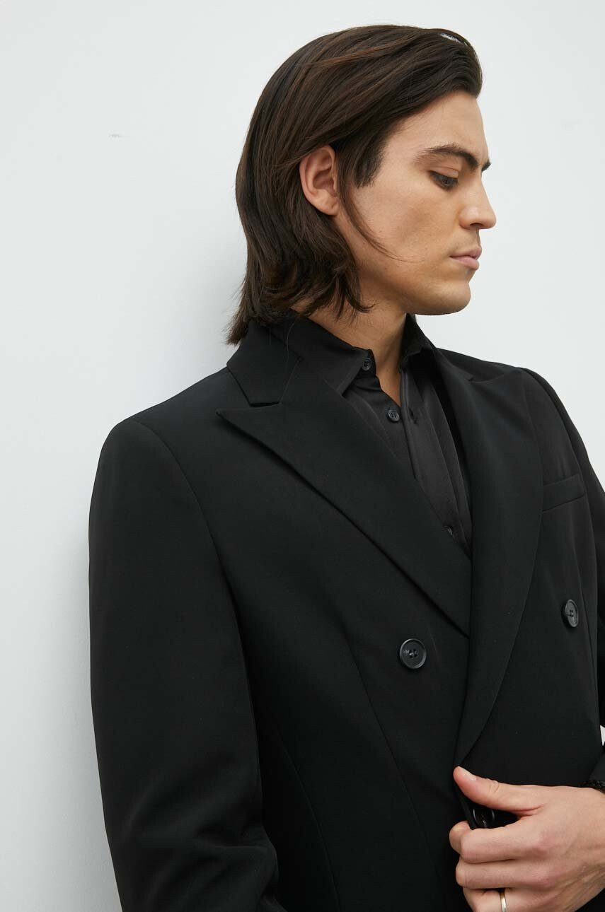 Bruuns Bazaar Сако Karlsus Double Blazer в черно - Pepit.bg