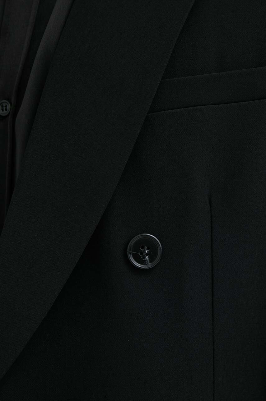 Bruuns Bazaar Сако Karlsus Double Blazer в черно - Pepit.bg