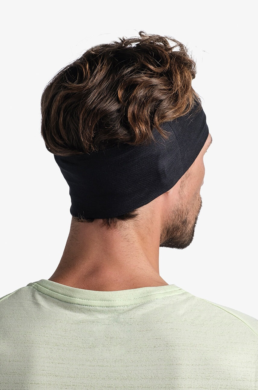 Buff Лента за глава Coolnet Uv Wide в черно - Pepit.bg