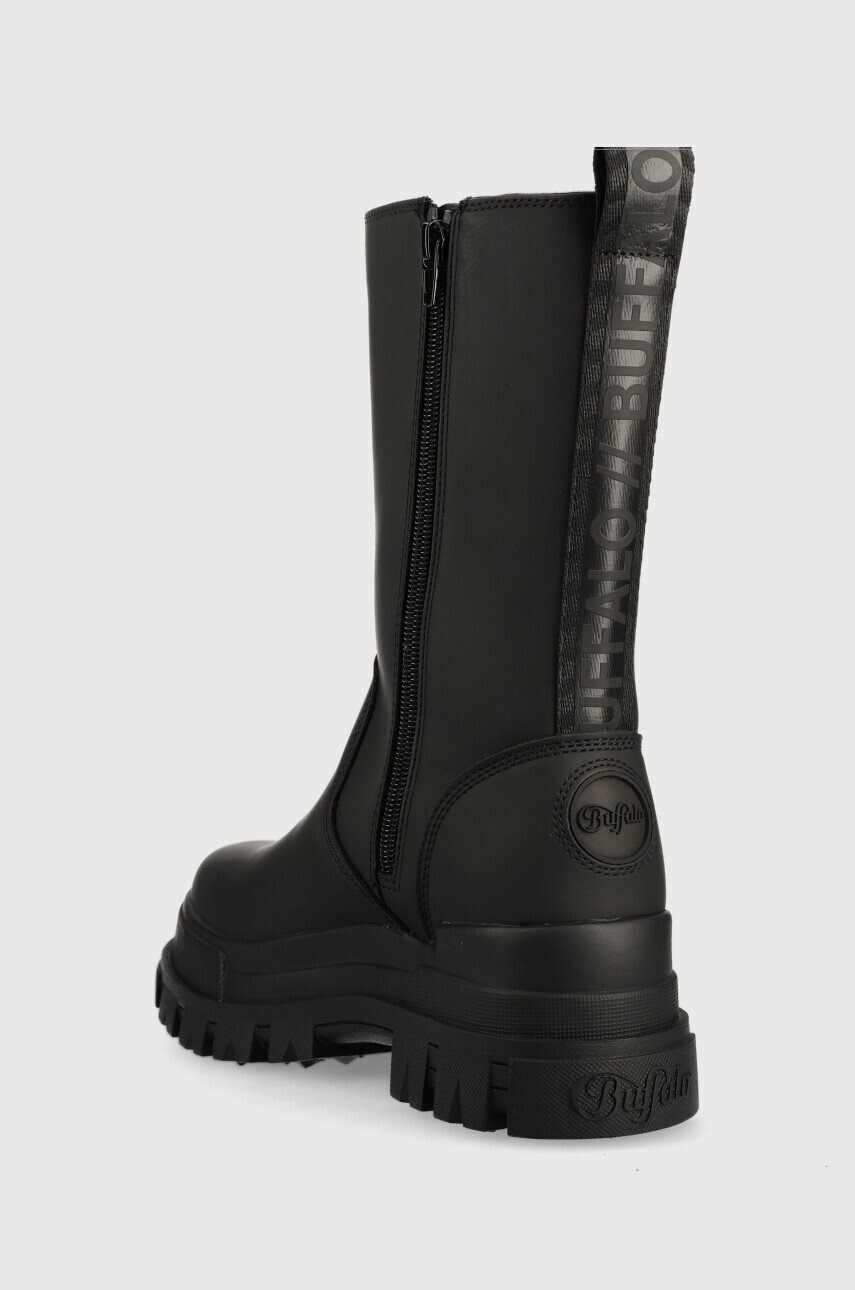 Buffalo Боти челси Aspha Clf Rain Chelsea Hi в черно с платформа 1622167.BLK - Pepit.bg
