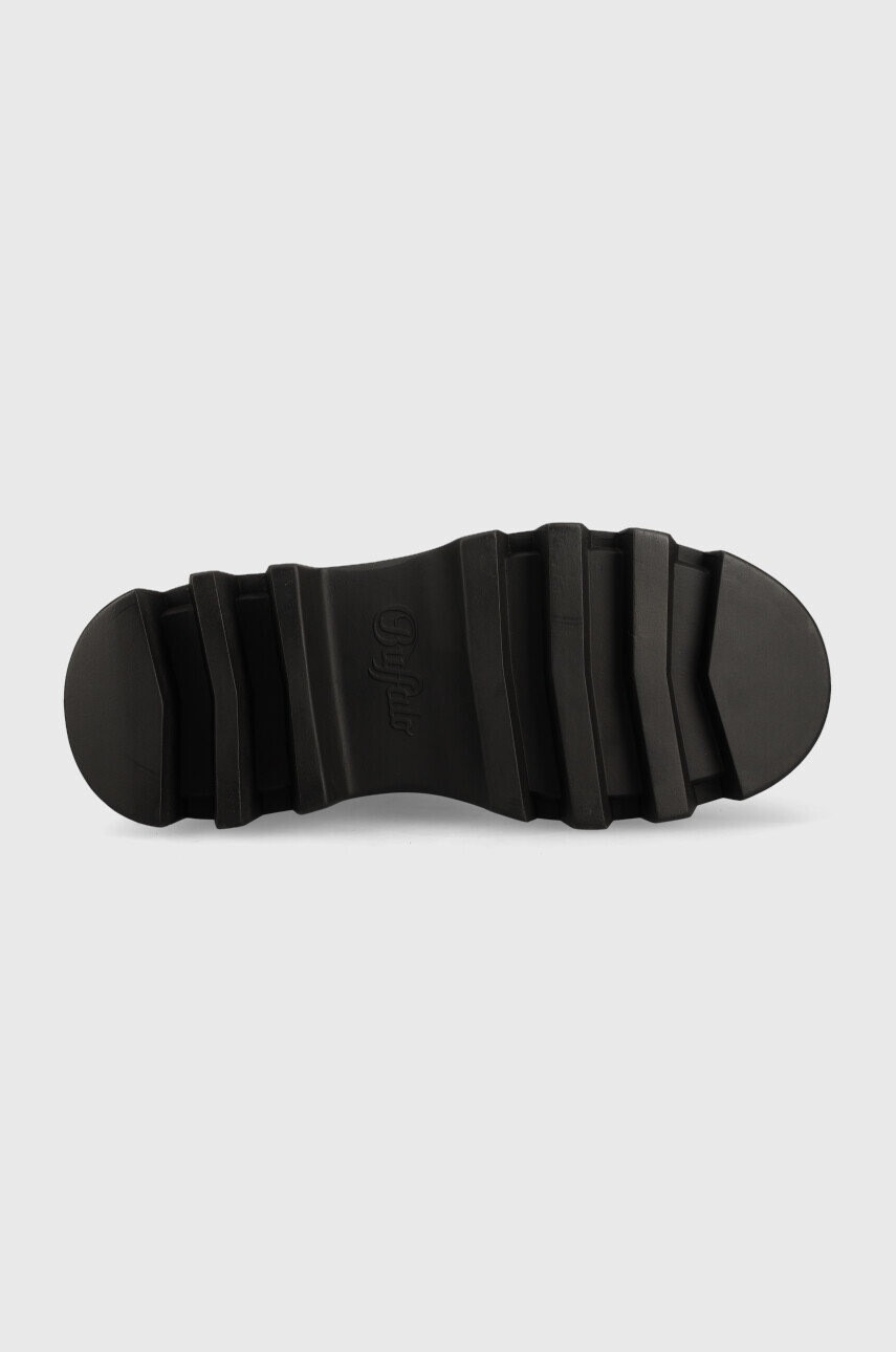 Buffalo Боти Flora Sockboot в черно с платформа - Pepit.bg