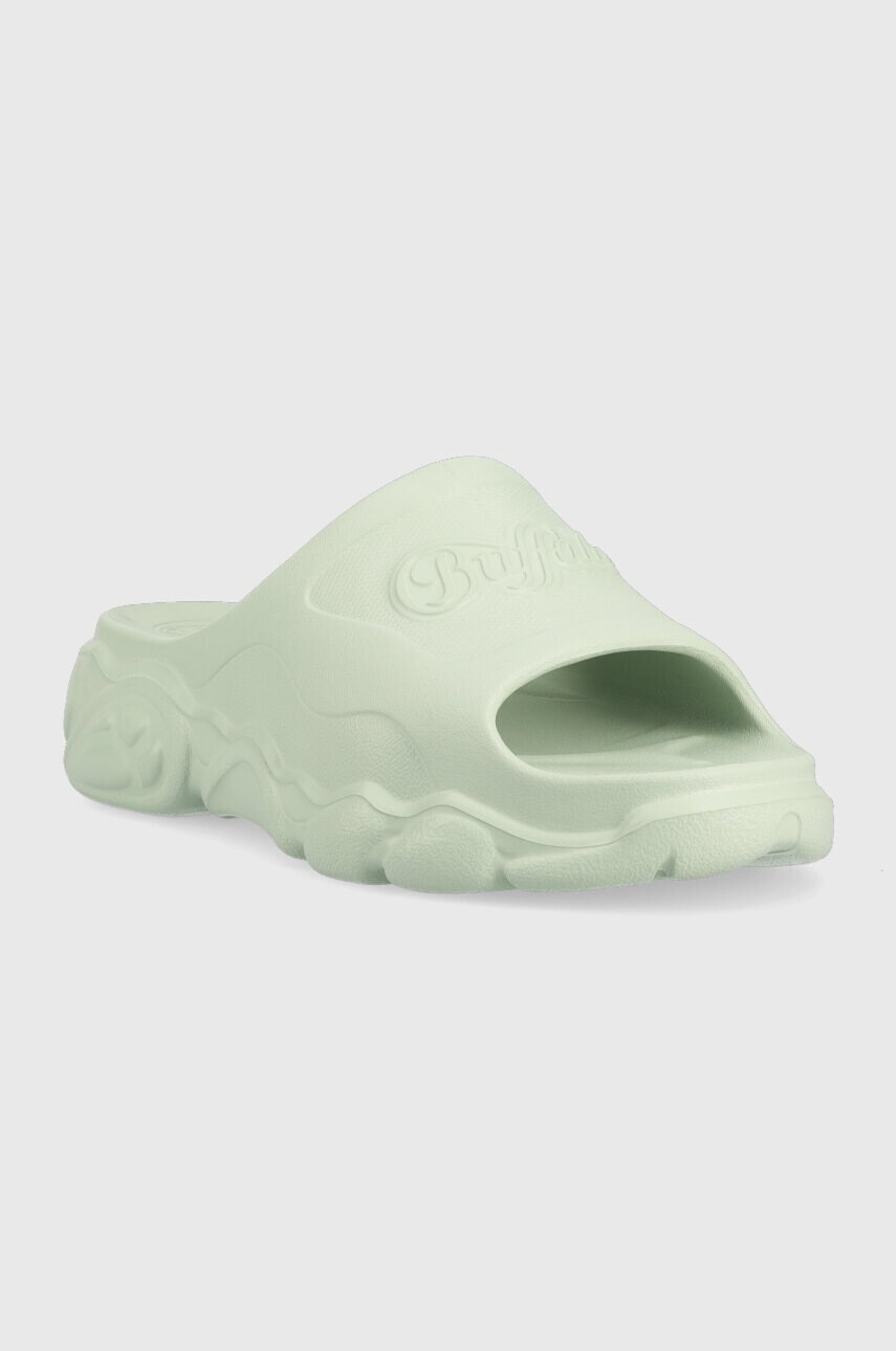 Buffalo Чехли Cld Slide в зелено с платформа 1622265 - Pepit.bg
