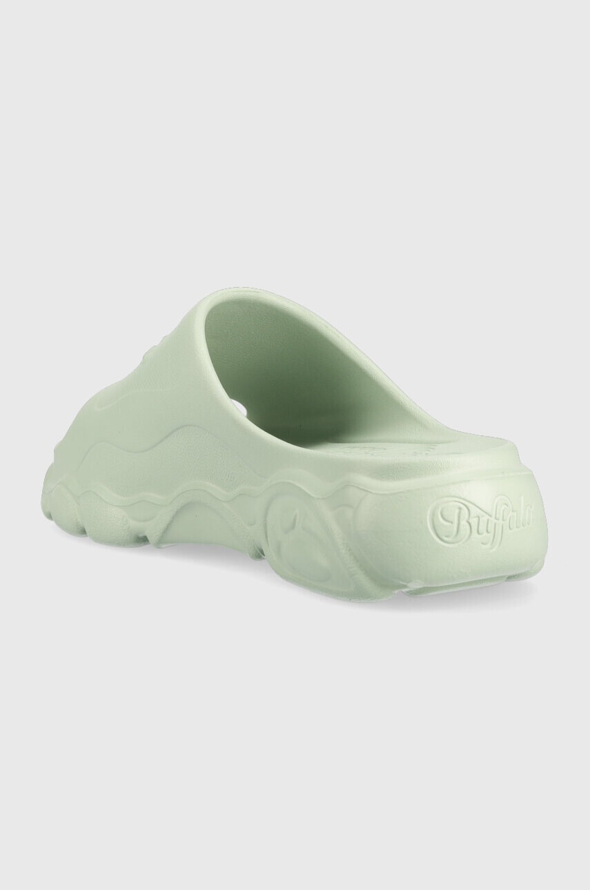 Buffalo Чехли Cld Slide в зелено с платформа 1622265 - Pepit.bg