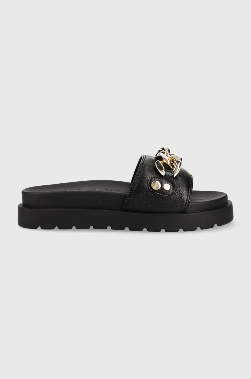 Buffalo Чехли Eve Chain в черно с платформа 1601254 - Pepit.bg