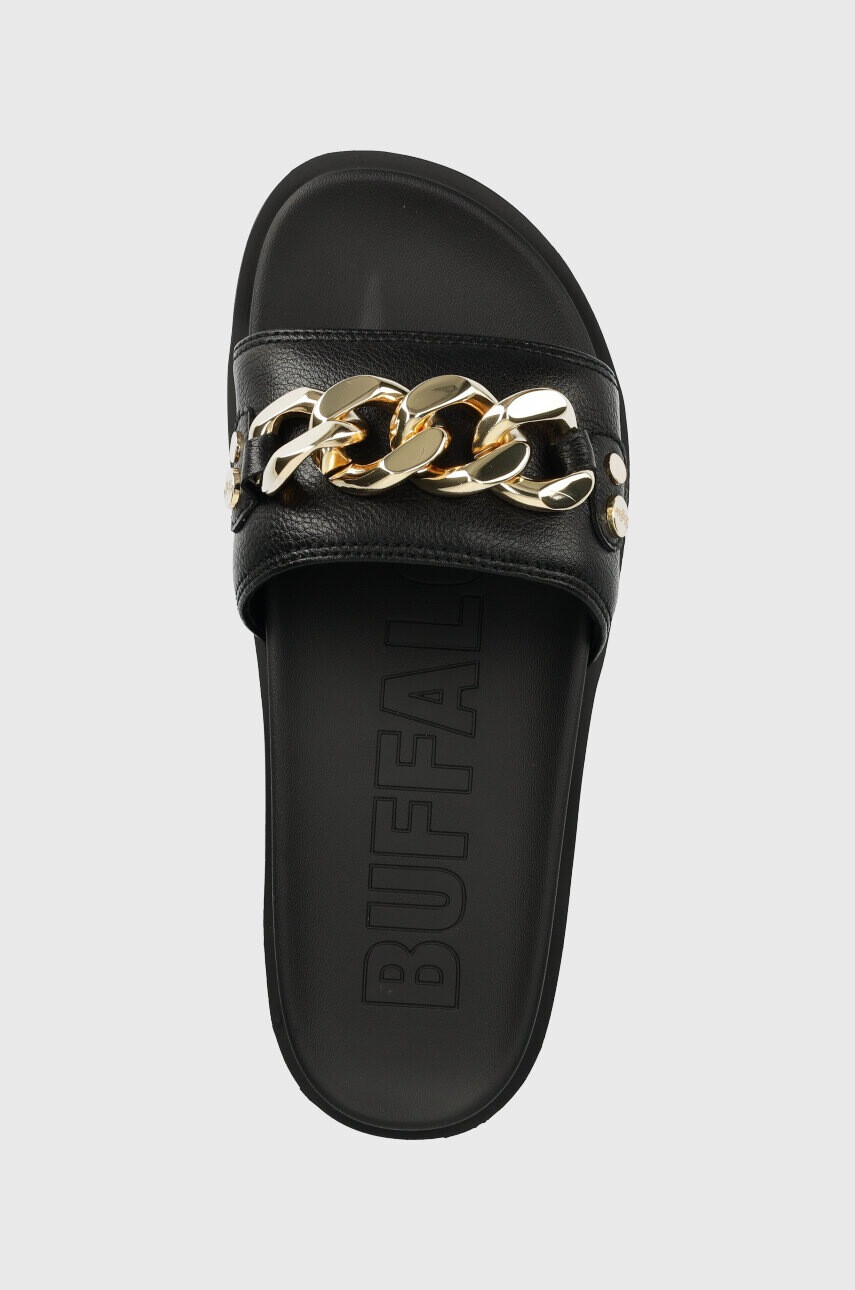 Buffalo Чехли Eve Chain в черно с платформа 1601254 - Pepit.bg
