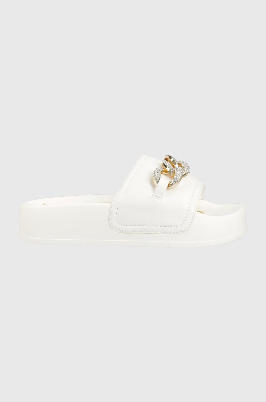 Buffalo Чехли Fabia Chain в бяло с платформа 1602156 - Pepit.bg