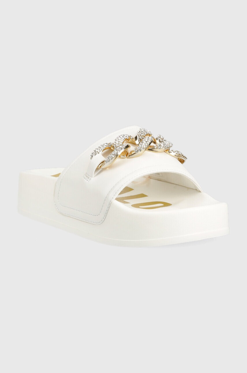 Buffalo Чехли Fabia Chain в бяло с платформа 1602156 - Pepit.bg