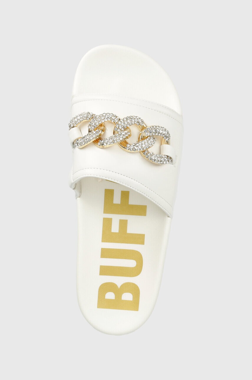 Buffalo Чехли Fabia Chain в бяло с платформа 1602156 - Pepit.bg
