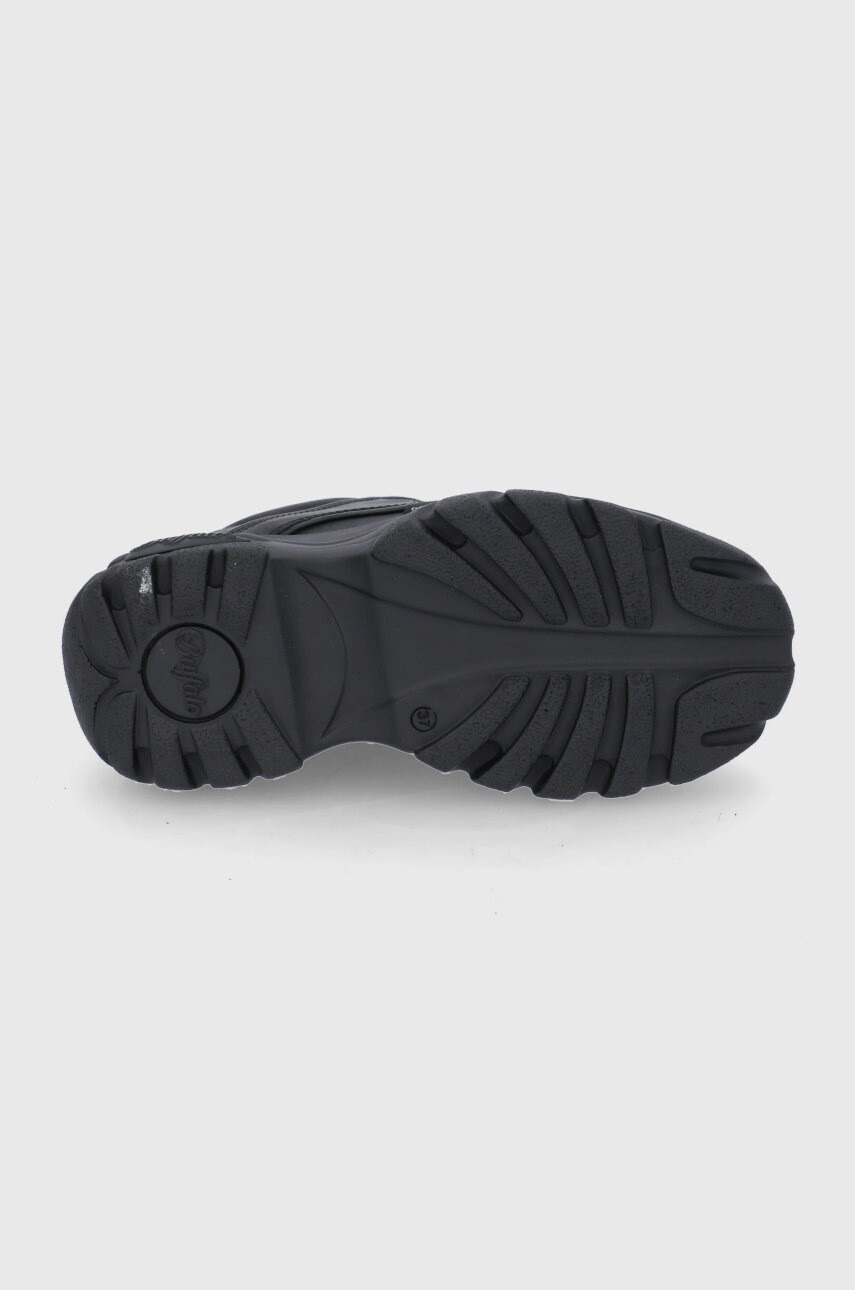 Buffalo Кожени обувки в черно с платформа 1533229 - Pepit.bg