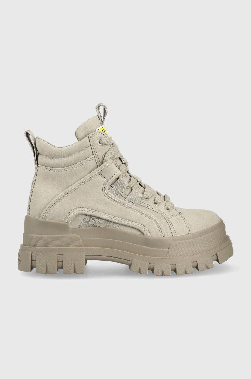 Buffalo Кубинки Aspha NC Mid Laceup в сиво с платформа - Pepit.bg