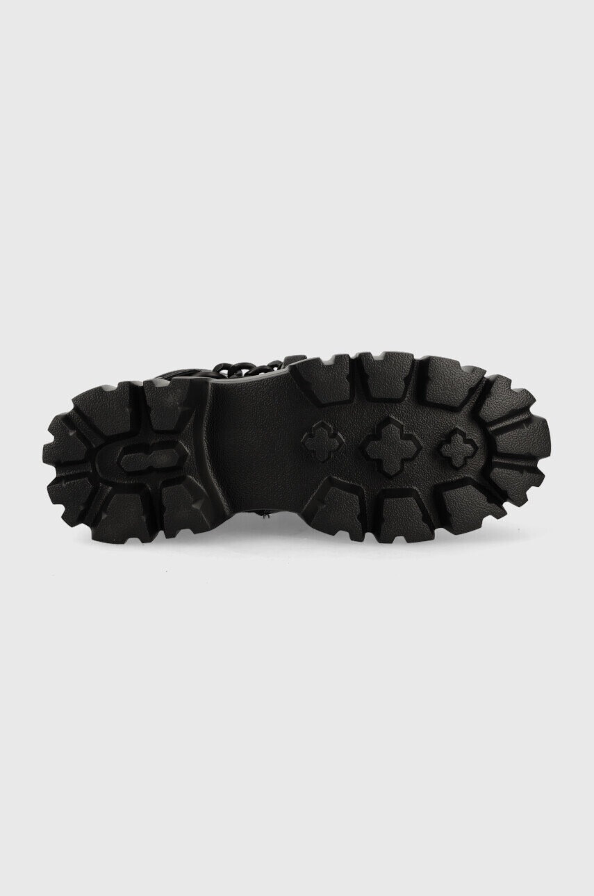 Buffalo Кубинки Lion Mid Chain в черно с равна подметка 1270080.BLK - Pepit.bg