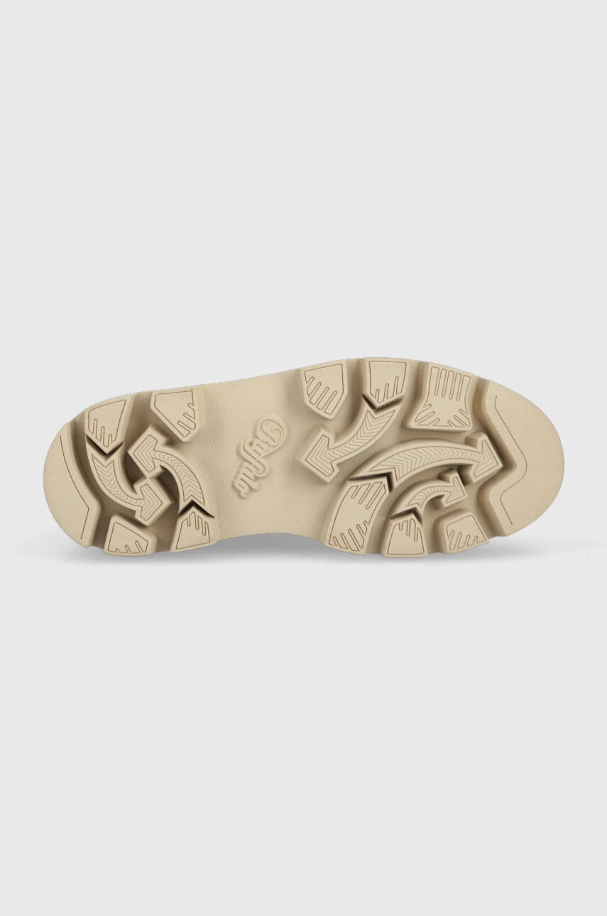 Buffalo Кубинки Raven Laceup Hi в бежово с платформа - Pepit.bg