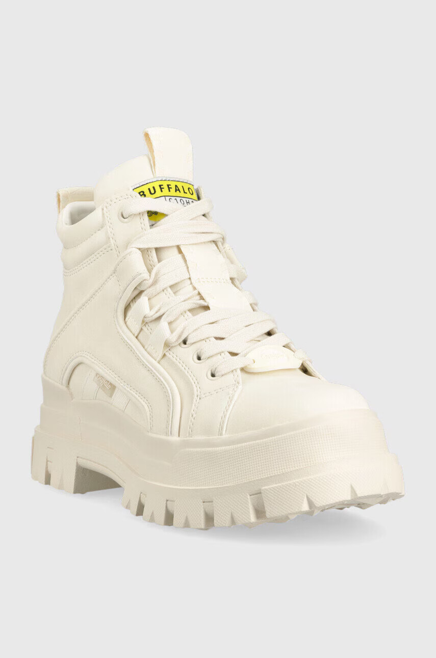 Buffalo Обувки Aspha NC Mid Laceup в бежово с платформа - Pepit.bg