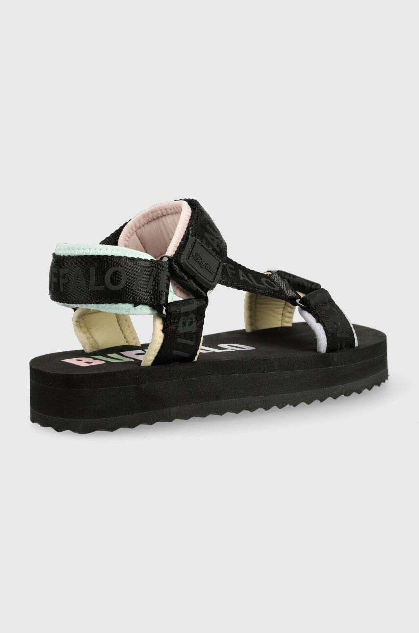 Buffalo Сандали дамски в бежово с платформа - Pepit.bg