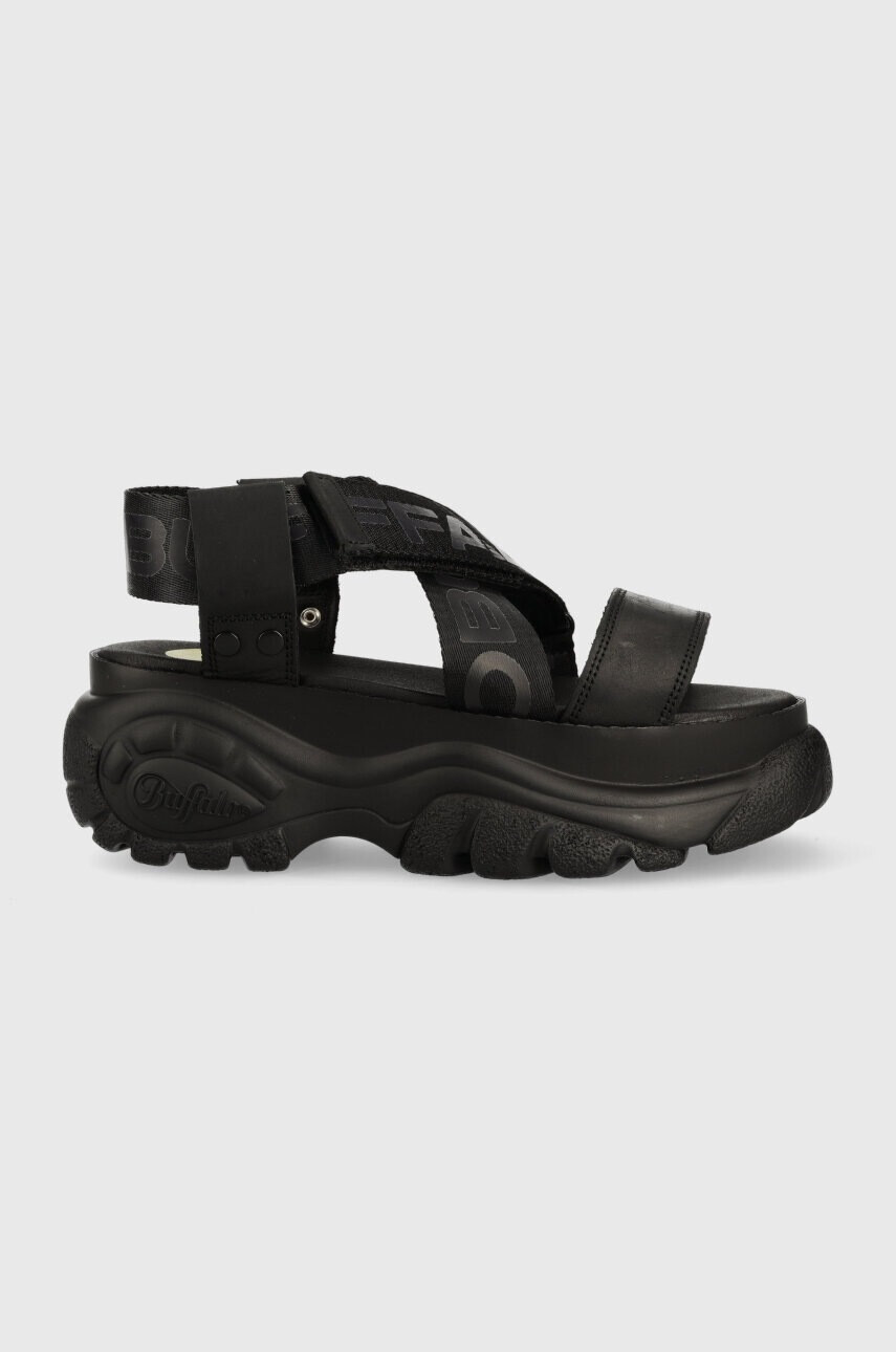 Buffalo Сандали Classic Snd в черно с платформа 1533300 - Pepit.bg