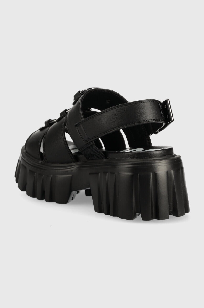Buffalo Сандали Lion Pierce в черно с платформа 1602048 - Pepit.bg