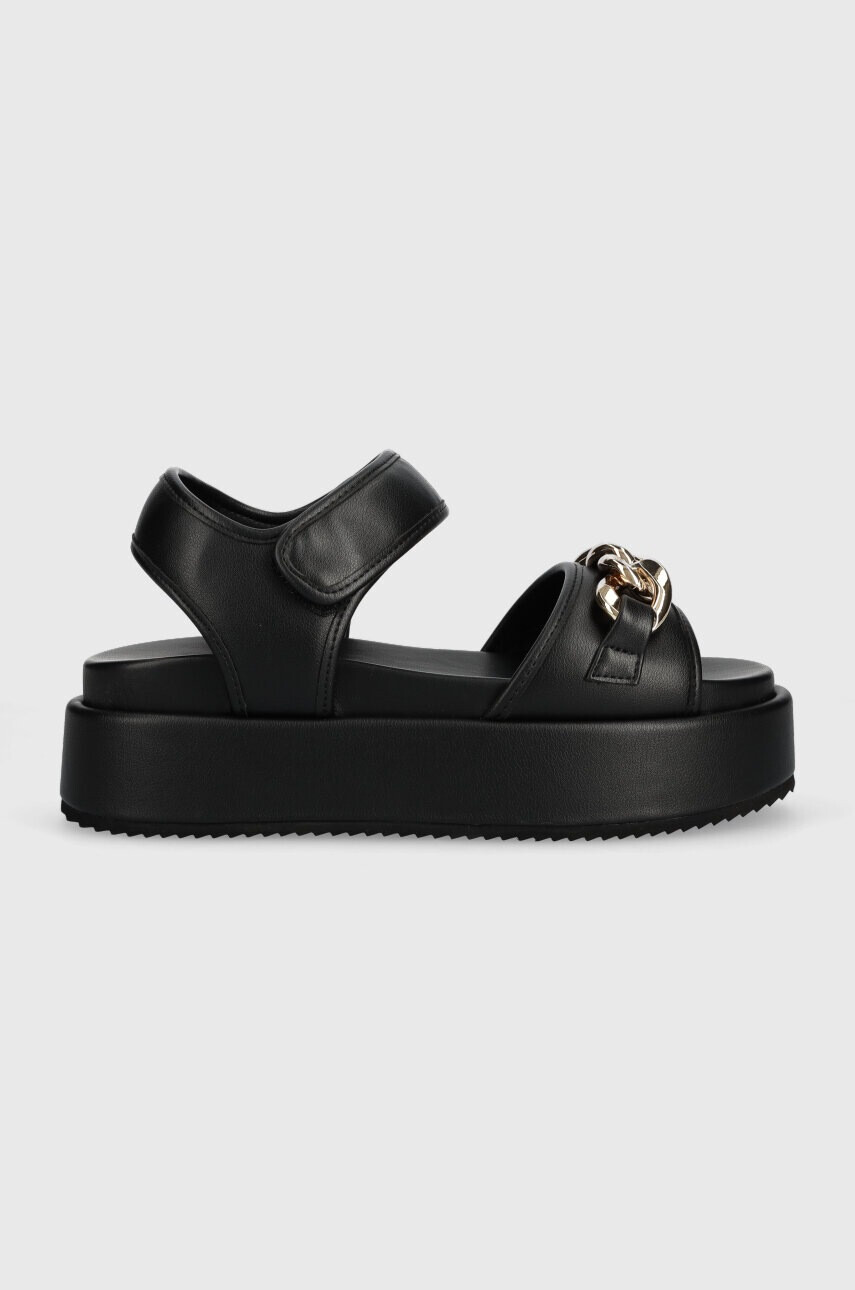 Buffalo Сандали Noa Quilt Chain в черно с платформа 1602154 - Pepit.bg