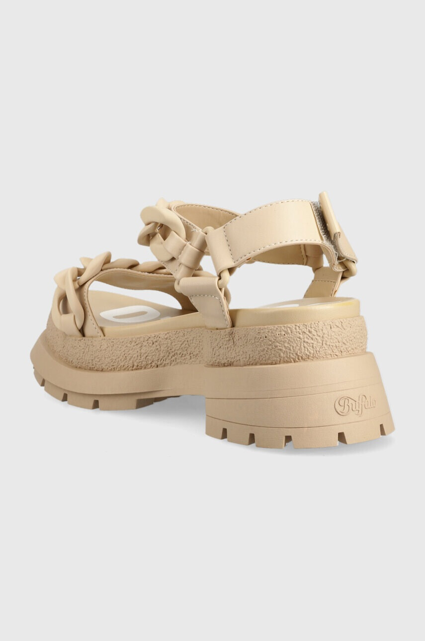 Buffalo Сандали Rude Chain в бежово с платформа 1602144 - Pepit.bg