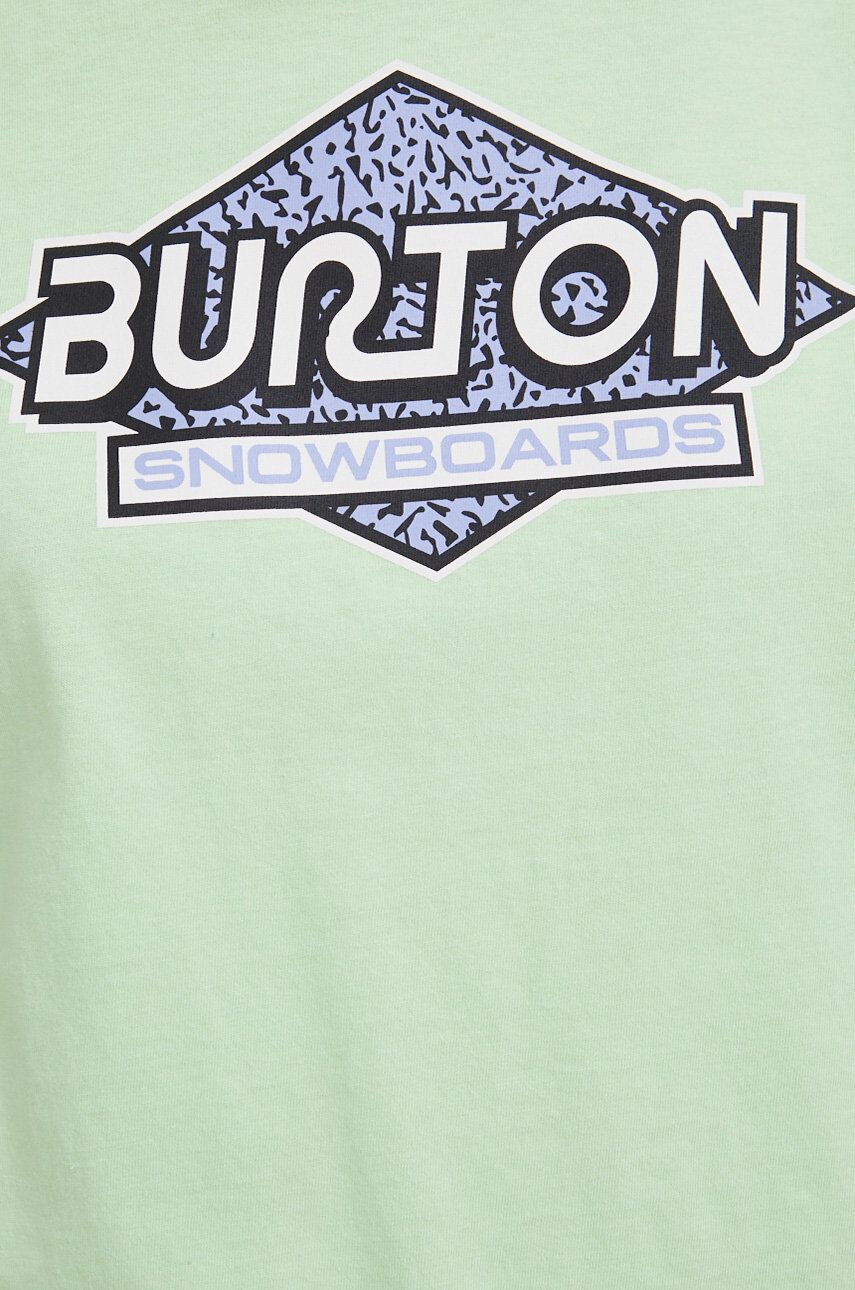 Burton Памучна тениска в зелено - Pepit.bg